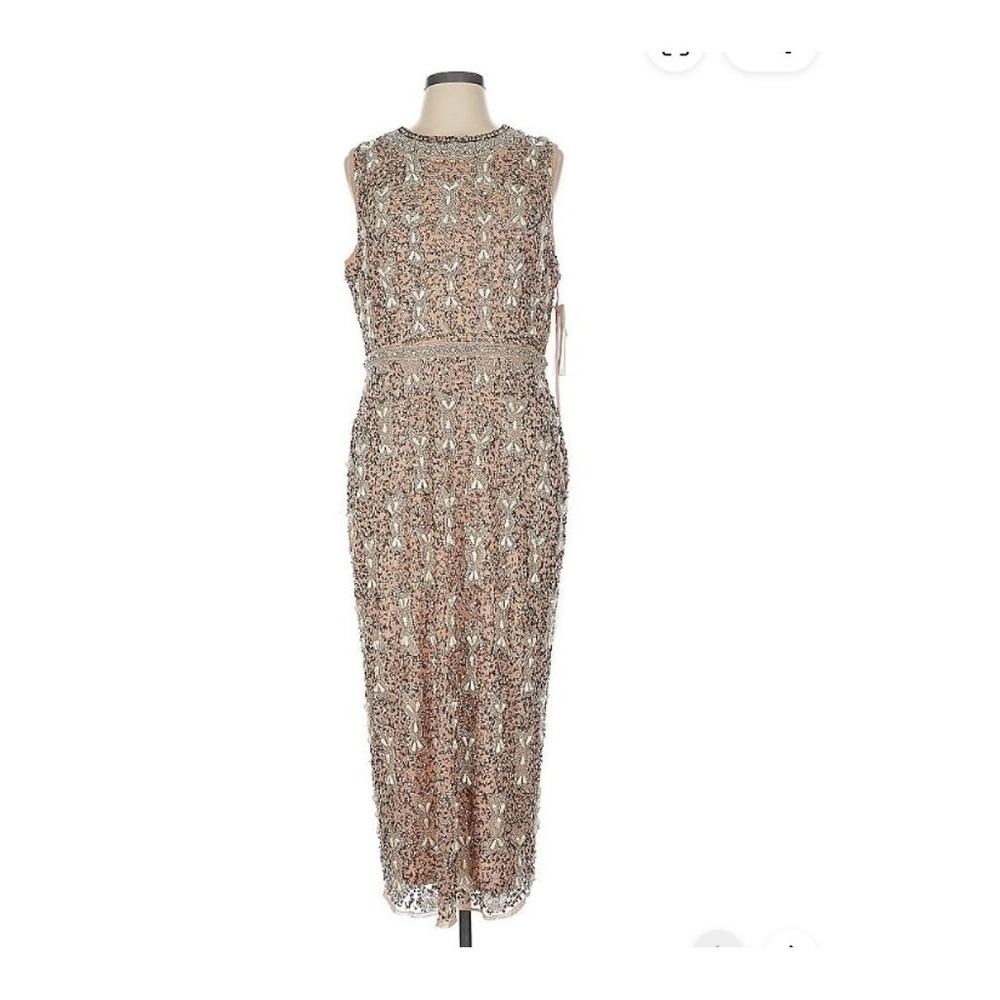 Mac Duggal Embellished Sheath Dress Mother of Bride Gala Holiday Party NWT 12